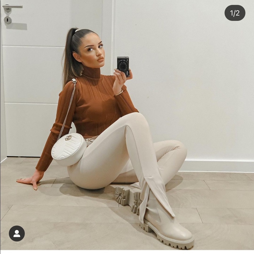Zara knit crop sweater bloggers favorite - Picture 4 of 12
